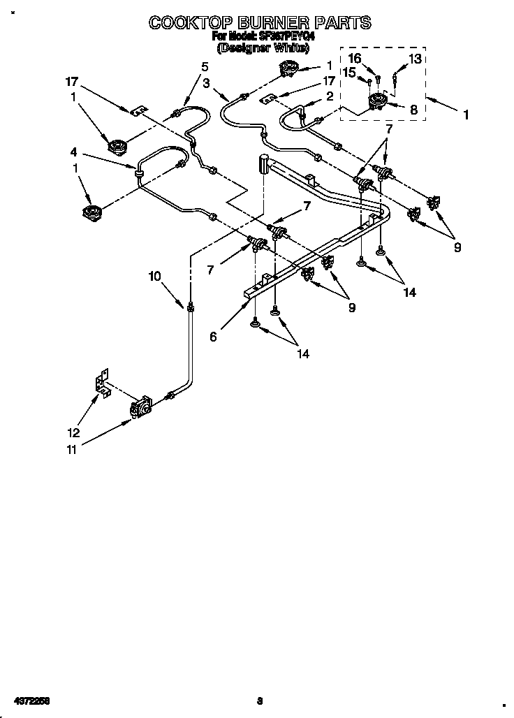 Cooktop burner