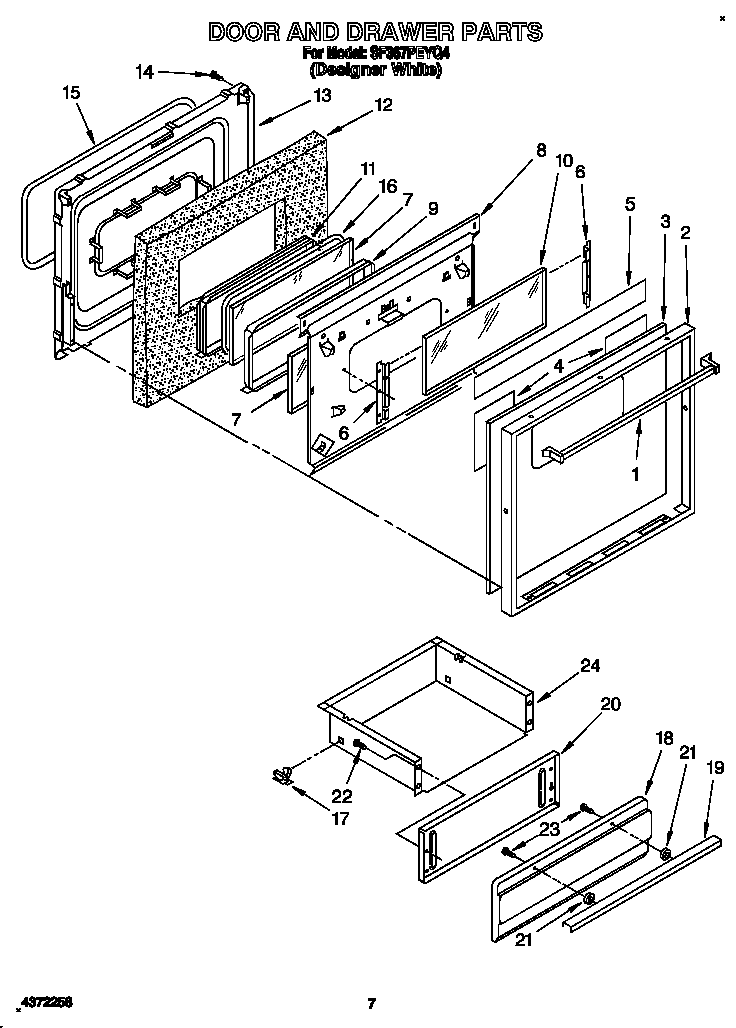 Door and drawer