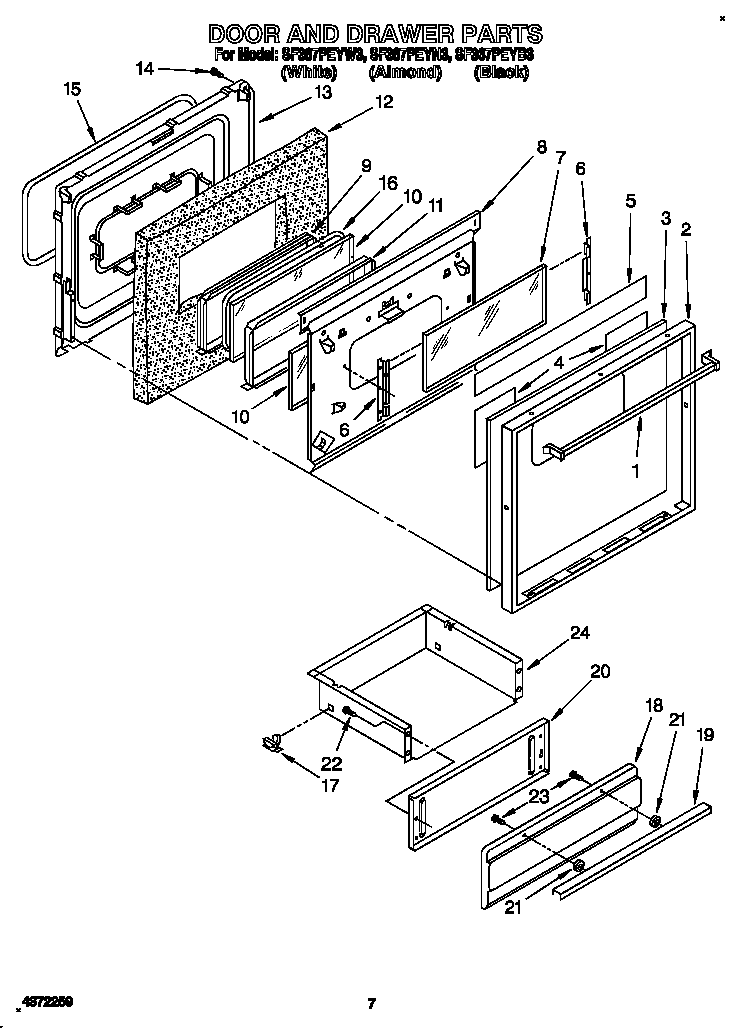 Door and drawer