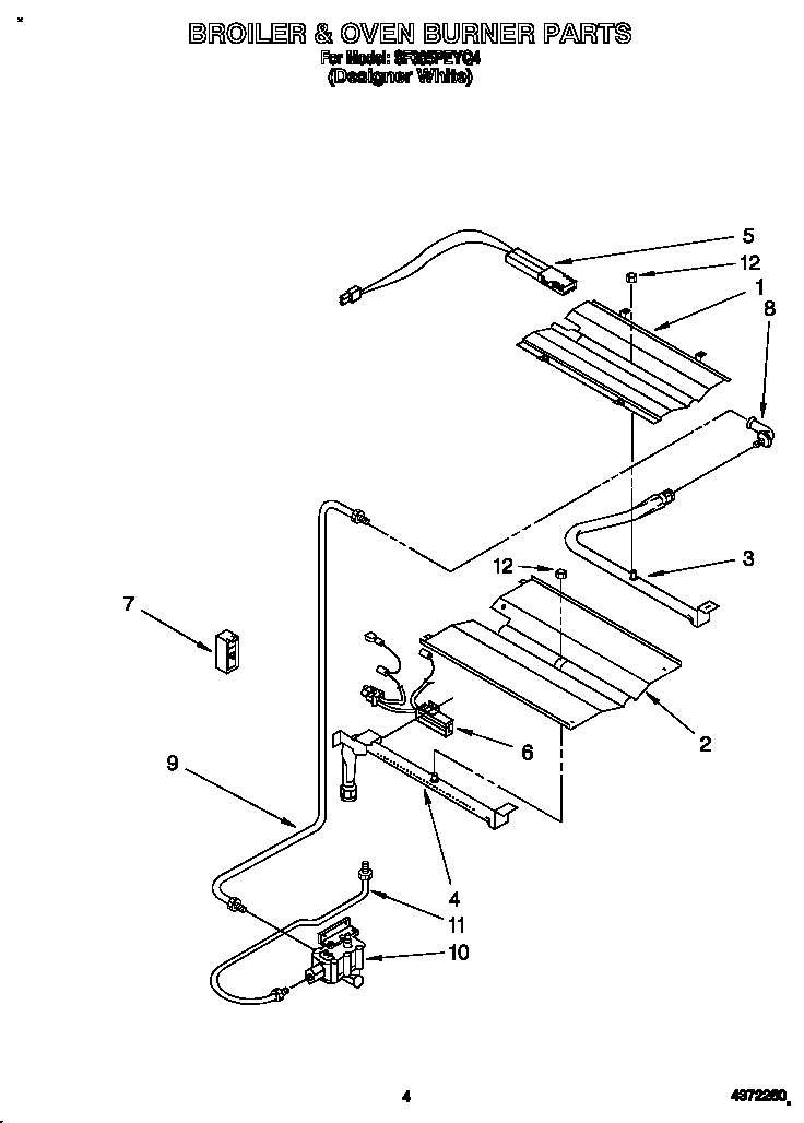 Broiler & oven burner