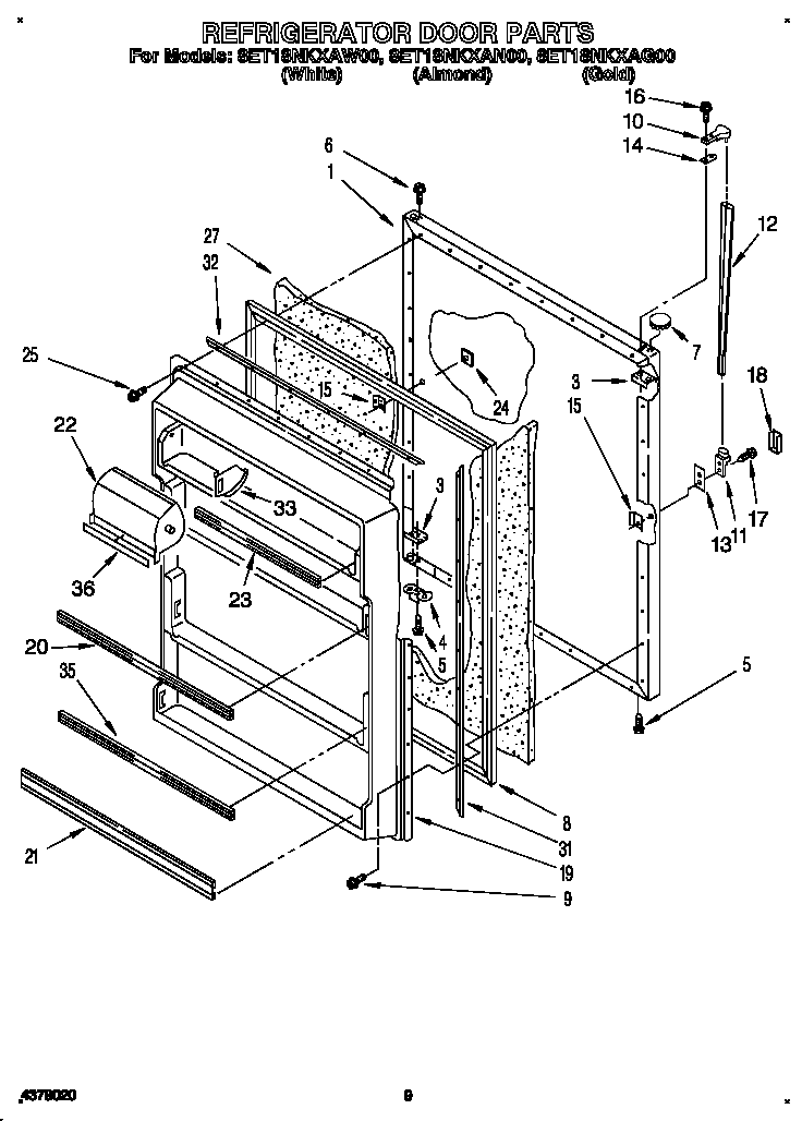 Refrigerator door