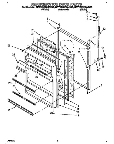 Refrigerator door