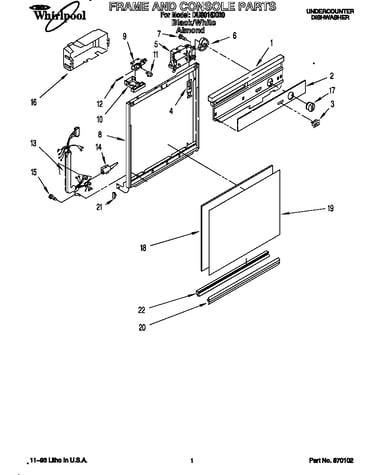 Frame and console
