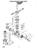 Pump and spray arm