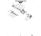 Whirlpool DU8016XB0 pump and motor diagram