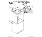 Whirlpool LLT8233AW0 top and cabinet diagram