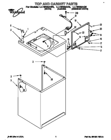 Top and cabinet