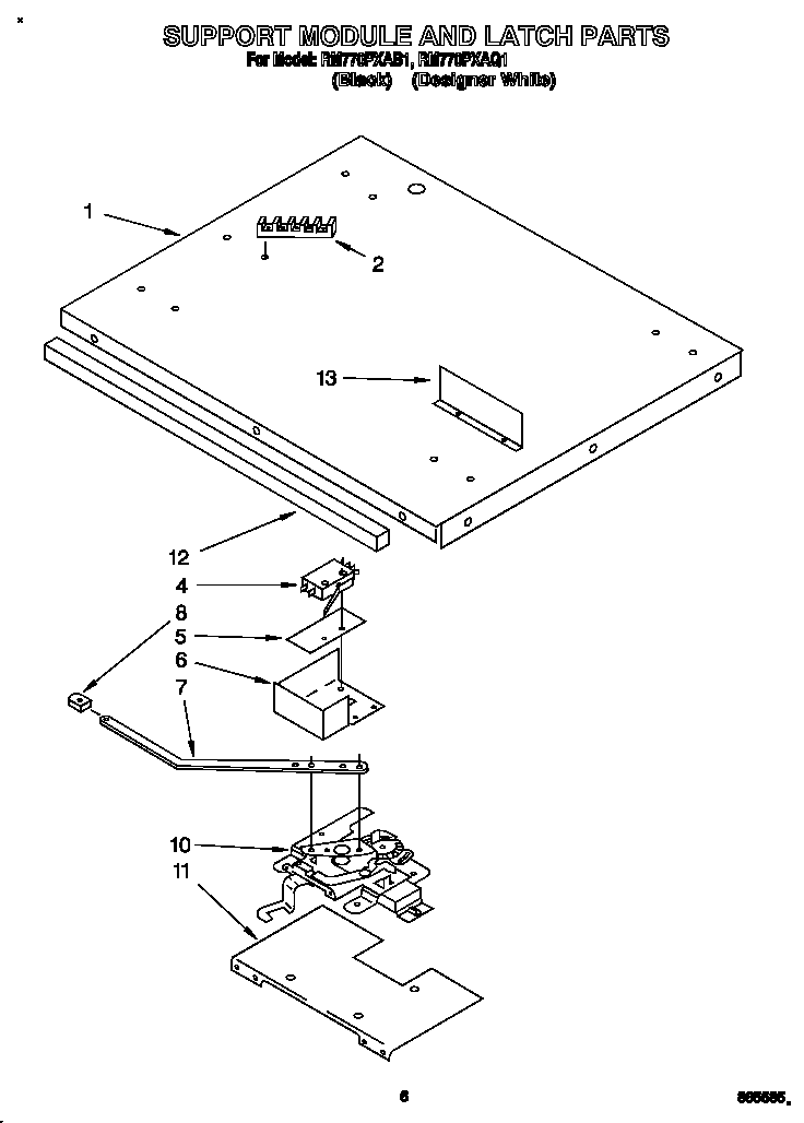 Support module and latch