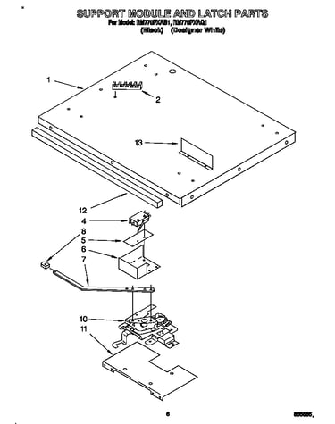 Support module and latch