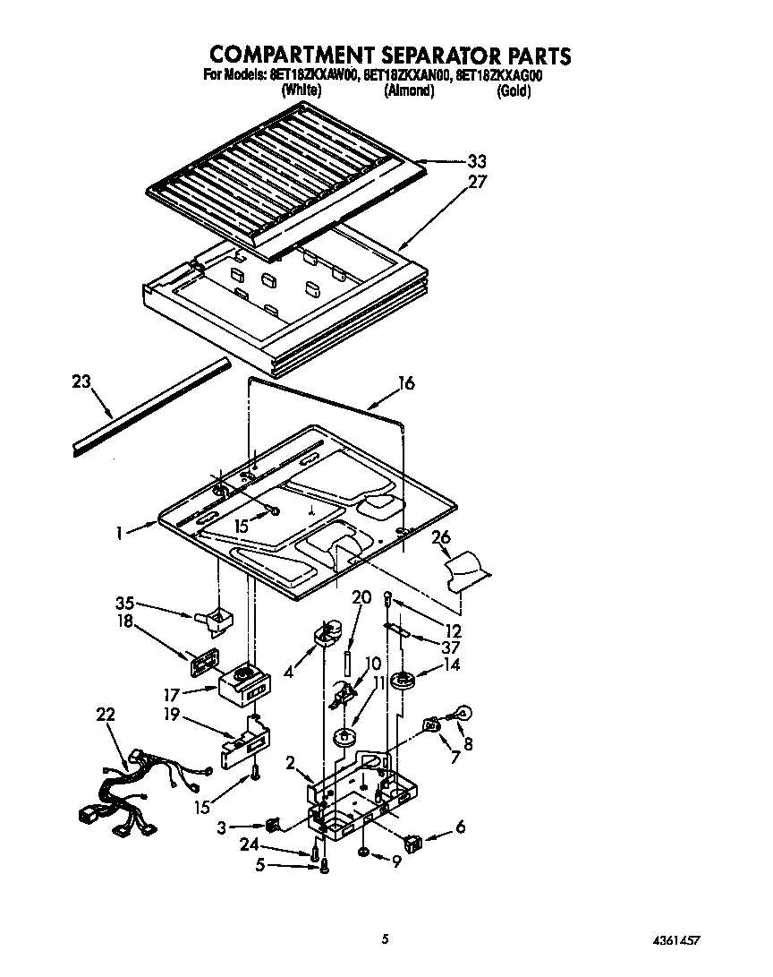 Compartment separator