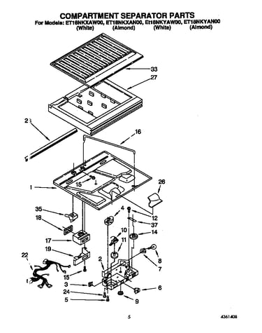 Compartment separator