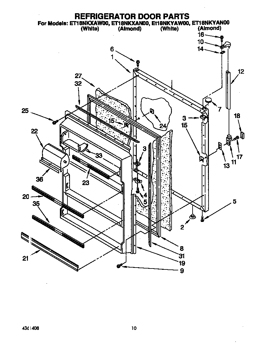 Refrigerator door