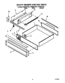 Utility drawer and rail
