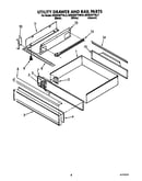 Utility drawer and rail