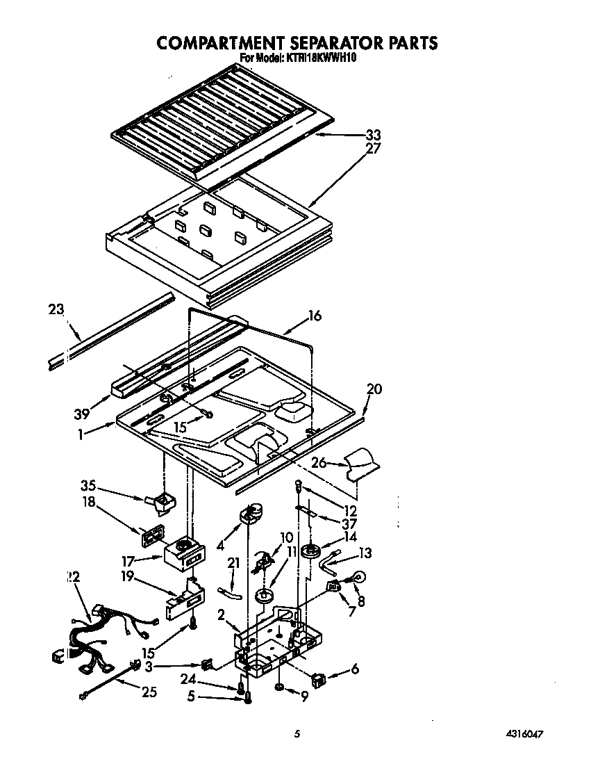 Compartment separator