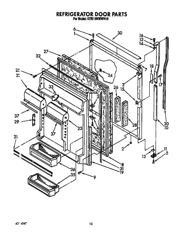 Refrigerator door
