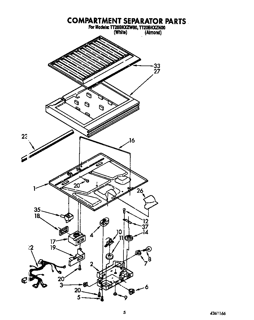 Compartment separator