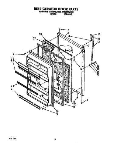 Refrigerator door