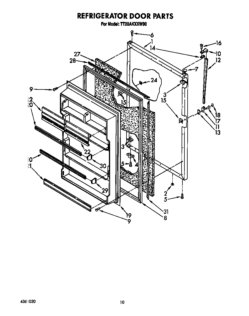 Refrigerator door