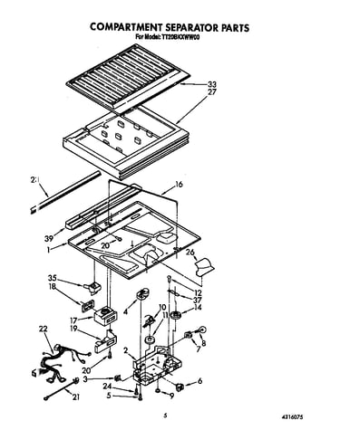 Compartment separator