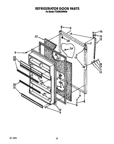 Refrigerator door