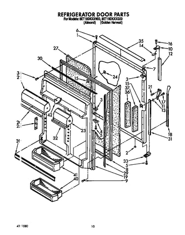 Refrigerator door