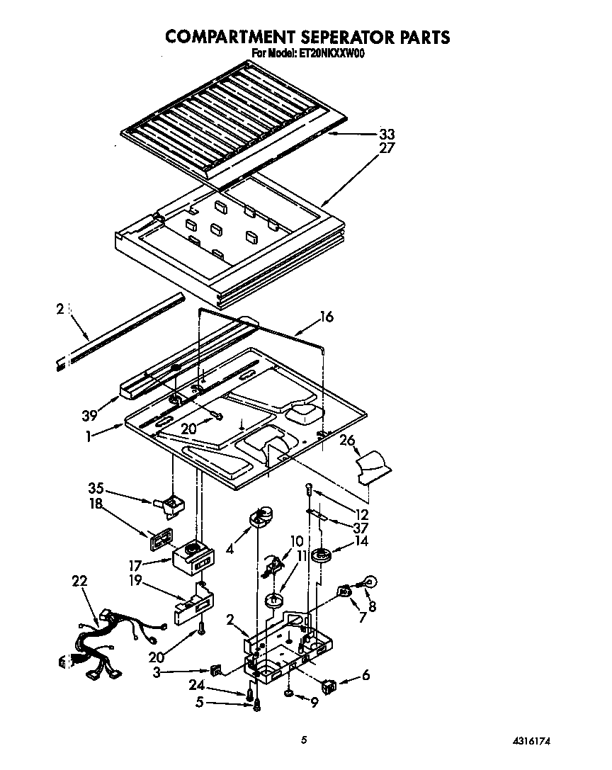Compartment separator