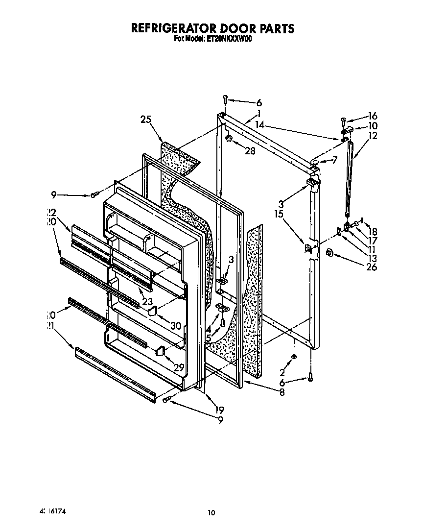 Refrigerator door