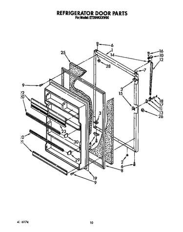 Refrigerator door