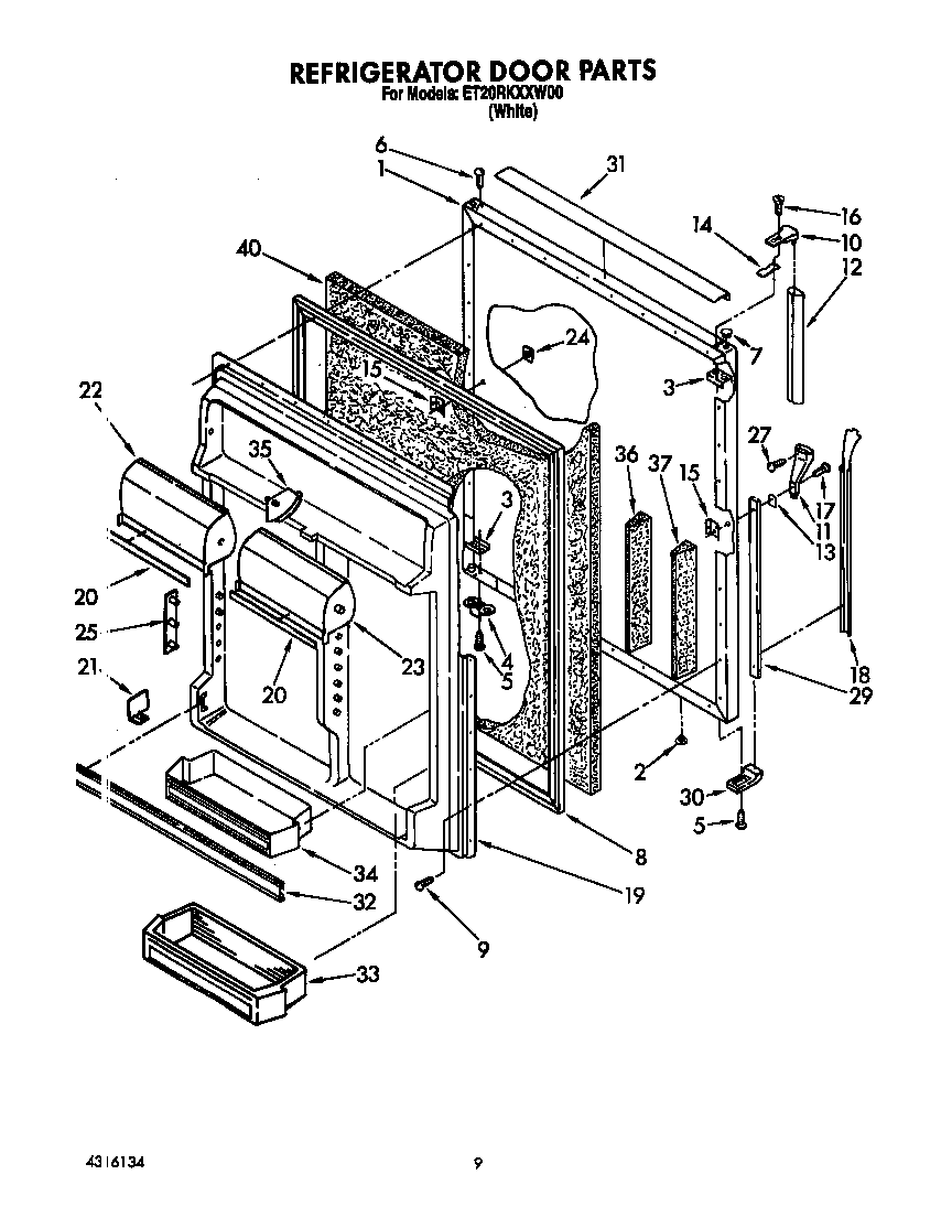 Refrigerator door