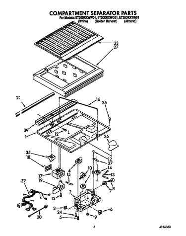 Compartment separator