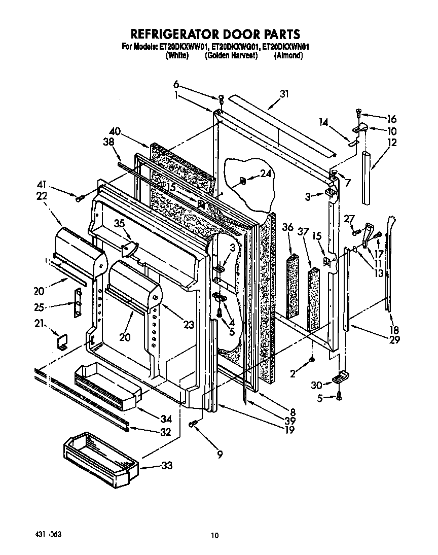 Refrigerator door