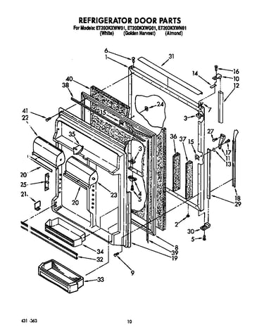Refrigerator door