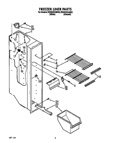 Freezer liner