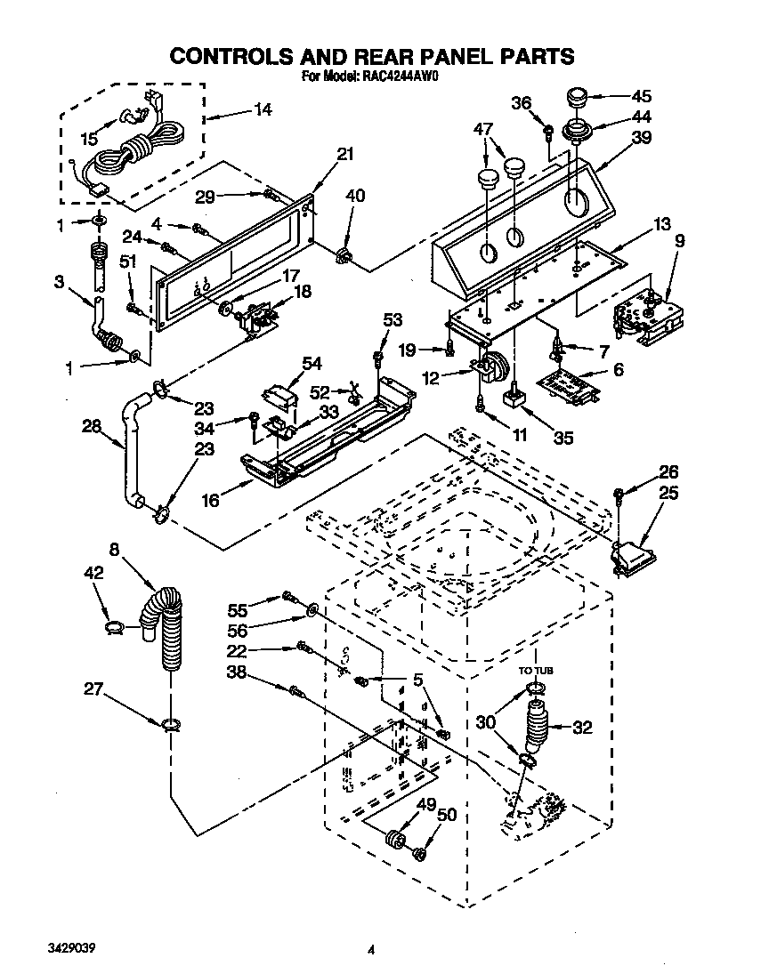 Controls and rear panel