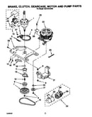 Brake, clutch, gearcase, motor and pump