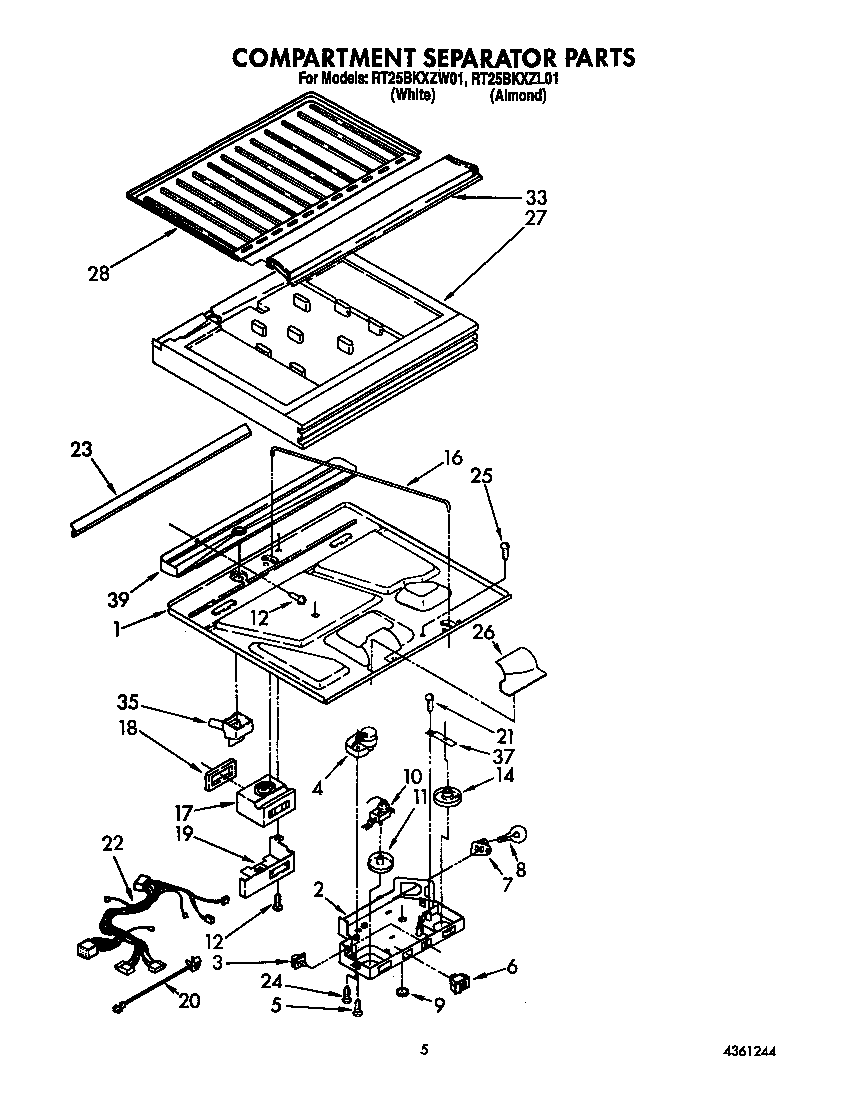 Compartment separator