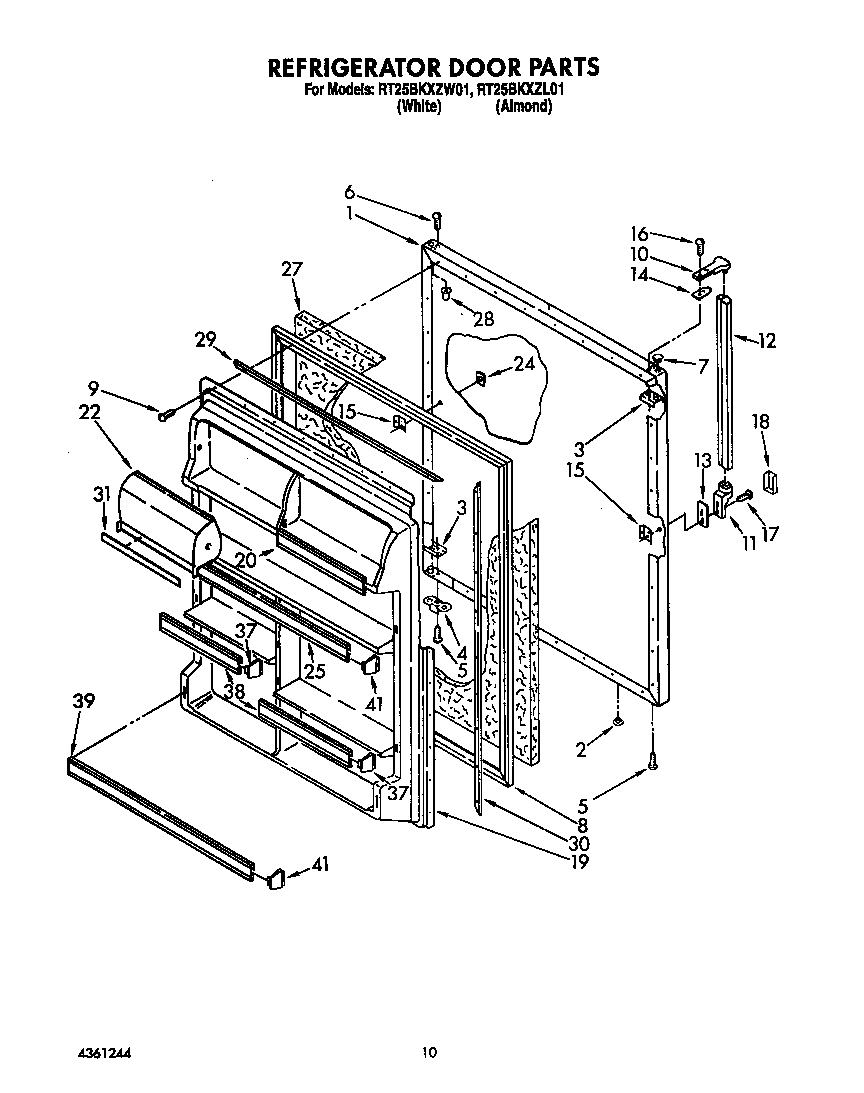 Refrigerator door