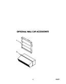Optional wall cap accessories