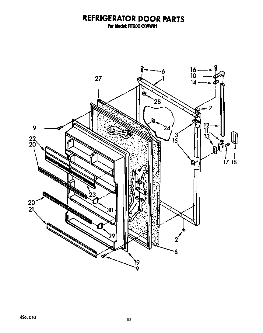 Refrigerator door