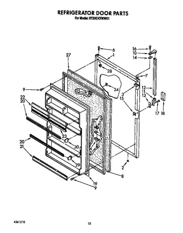 Refrigerator door