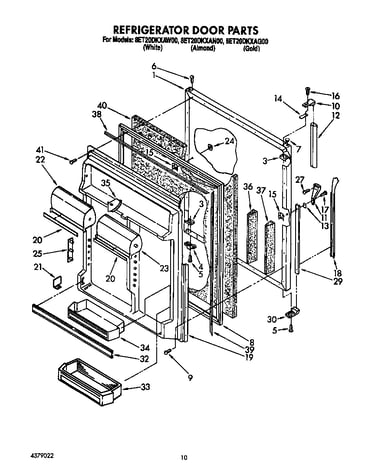 Refrigerator door