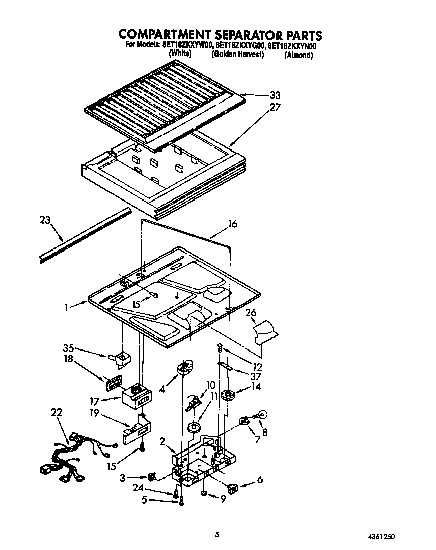 Compartment separator