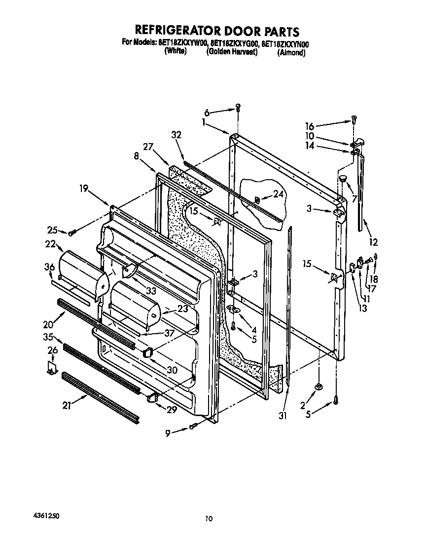 Refrigerator door