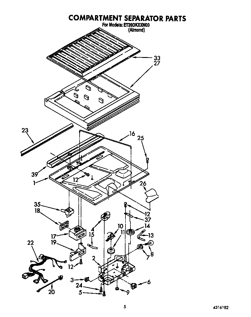 Compartment separator