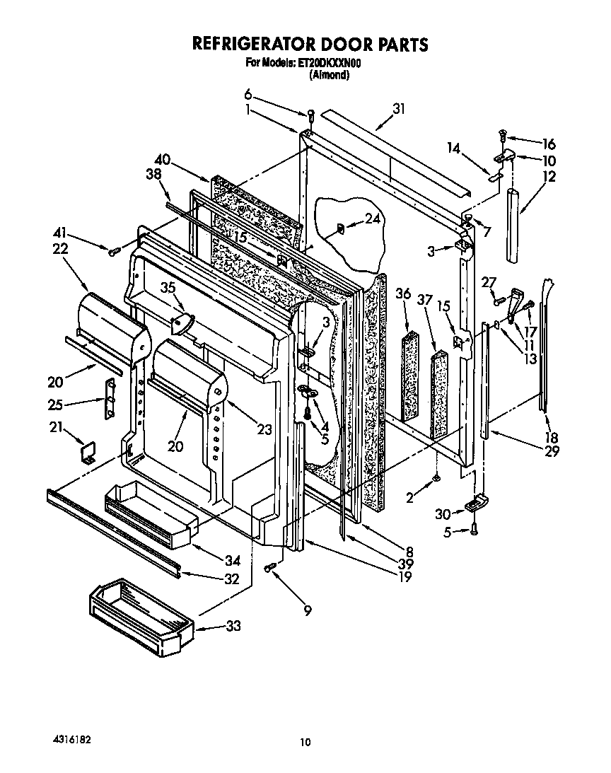 Refrigerator door
