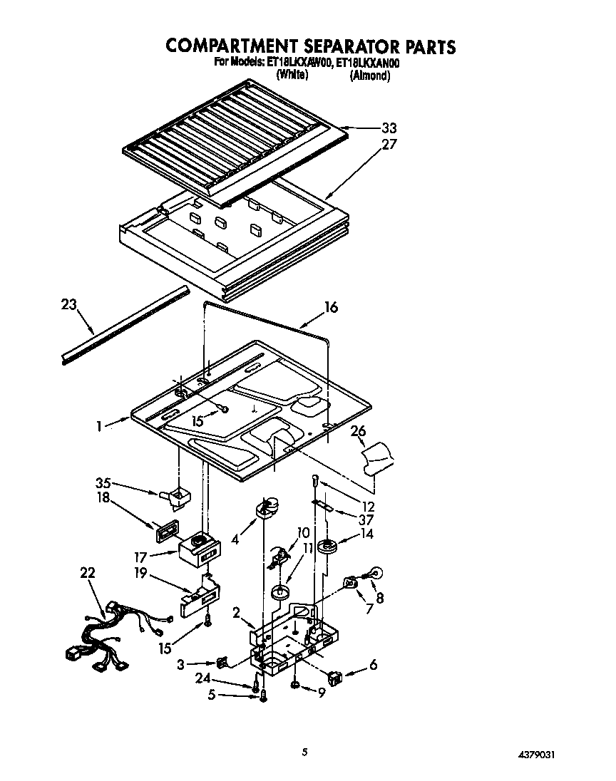 Compartment separator