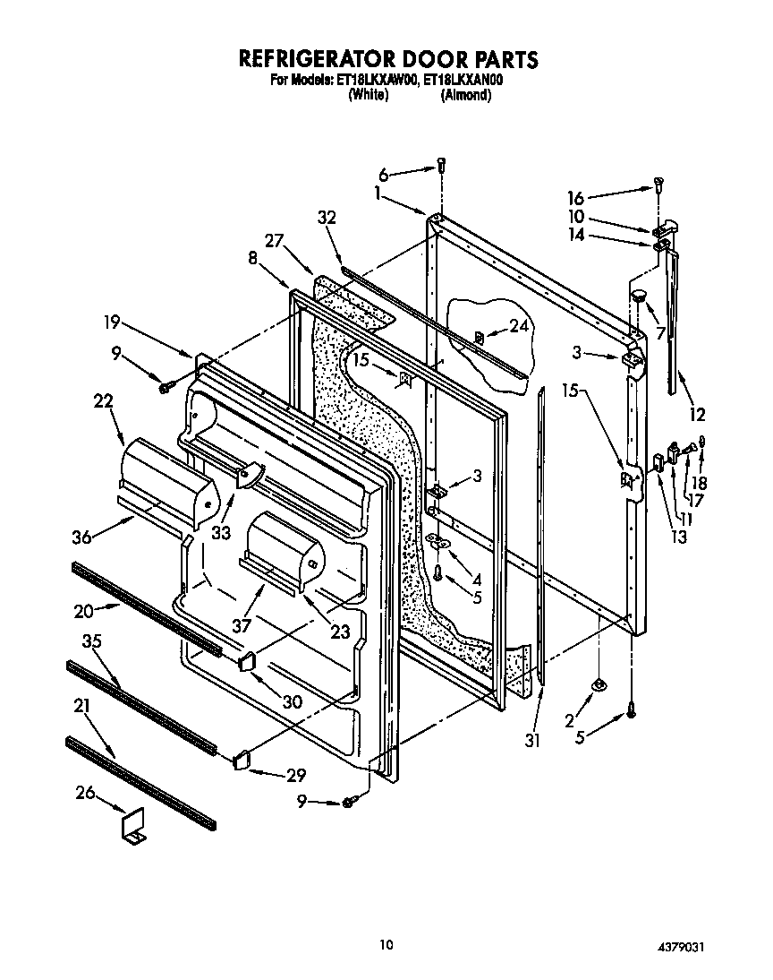 Refrigerator door