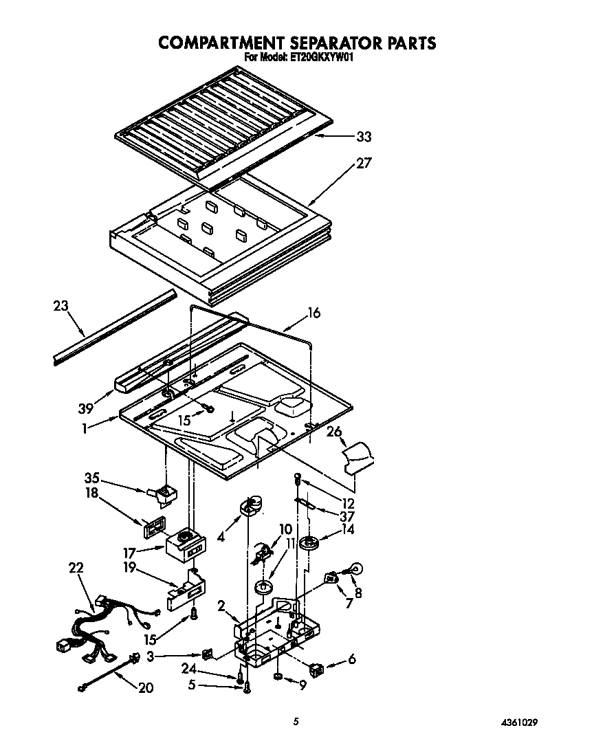 Compartment separator