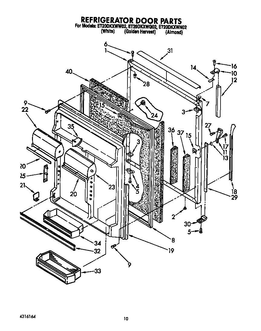 Refrigerator door